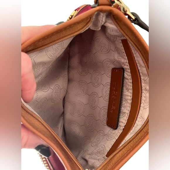 Michael Kors Kampton Maroon Nylon Wristlet - Picture 12 of 17